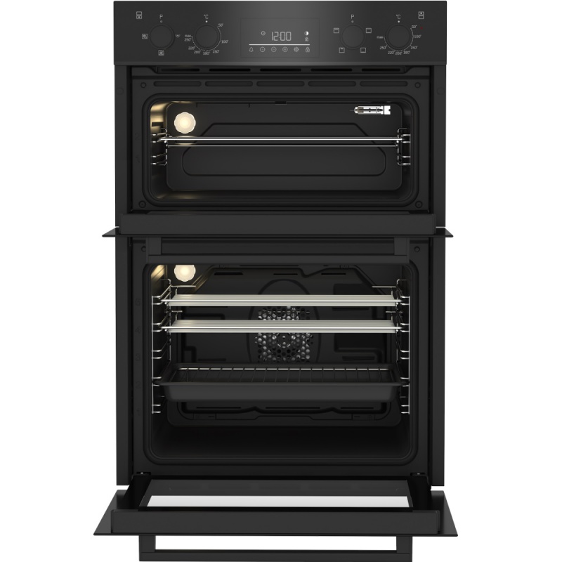 Beko BBDF22300B 60cm Double Fan Oven LED Timer Black - Image 3